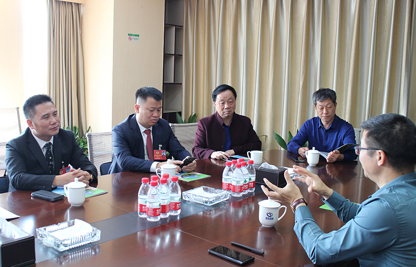 熱烈歡迎東莞市江西商會會長劉嘉等一行蒞臨挺進(jìn)環(huán)保指導(dǎo)工作