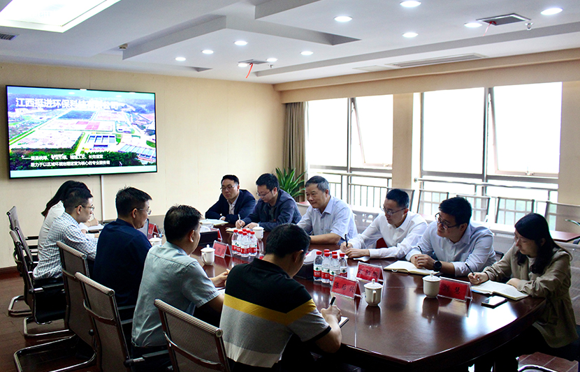 江西理工大學(xué)黨委副書記伍自強一行蒞臨挺進環(huán)保考察交流